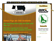 Tablet Screenshot of johnsonshowpigs.com